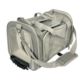 Jokari Cart Cruiser Airline Approved Pet Carrier for Versatile Travel in Car, Airplane, or Shopping Cart. Light and Compact Pet Accessories. Strap Attachments, Anti-Scratch Mesh with Top and Side Open