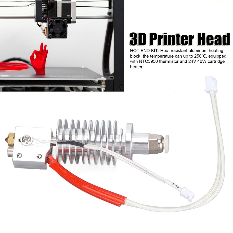 Hotend Replaceable Practical Strong Durable Metal 3D Printer Supplies for