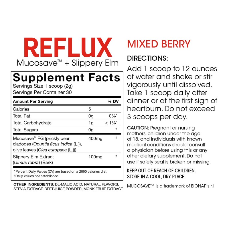 Reflux - Digestive Supplement - Each Tub = 30 Scoops