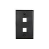 Networx Keystone Wall Plates (2 PORT, BLACK)