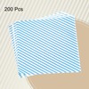 HARFINGTON 200pcs Square Stripes Wax Paper Sheets 12" x 12"