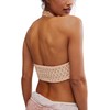 Free People Women's Adella Halter Bra, Almond Cream X-Large