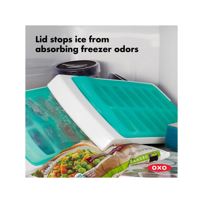 OXO Good Grips No-Spill bandeja de cubitos de hielo con