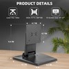 WEARSON Adjustable LCD TV Stand Folding Metal Monitor Desk Stand