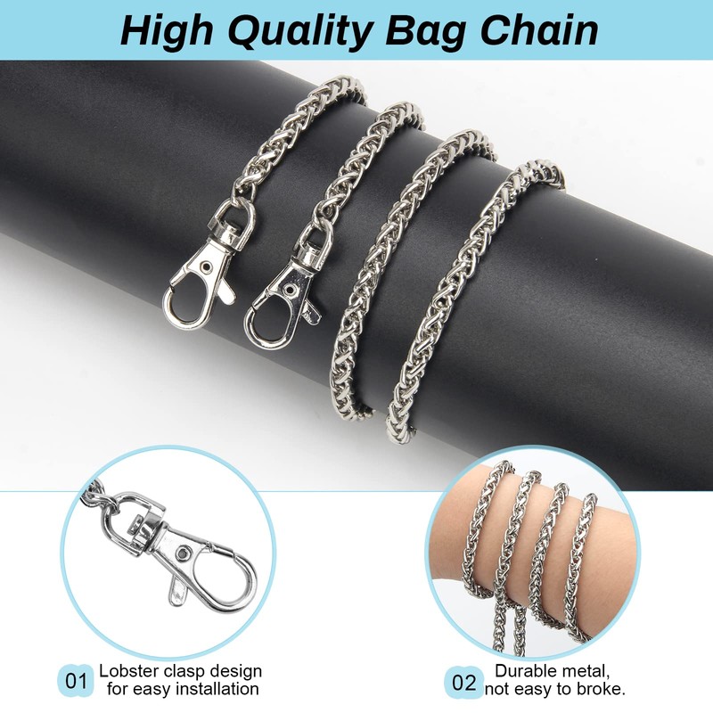 Luxiv 財布 チェーン 交換用 レディース 財布 チェーン ゴールド ハンドバッグ チェーン