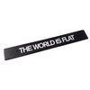 Aluminum Black Front License Plate Delete w/The World is Flat