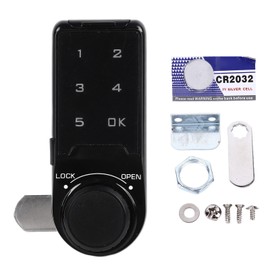 Touch Digital Password Keypad Cabinet Lock 20mm Black Electronic Anti Theft Drawer Deadbolt Lock Security Code Locker