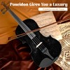 Black Violin for Beginners, Violin 1/2 Size for Kids, Premium