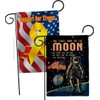 Breeze Decor First Men On Moon Burlap Garden Flag Pack