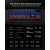 RGB Mechanical Gaming Keyboard Blue Switch, 104 Keys Full-Size Light