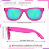 Fancypink Retro Mirrored Polarized Sunglasses for Women|Lightweight Trendy Sunglasses w