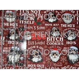 Unbranded Custom FAUX VINYL ROLL Adult Santa NSFW  12 x 54 - MOVING SALE !