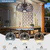 Kuailkag 15" Plug In Ceiling Fan for Outdoor, Portable LED