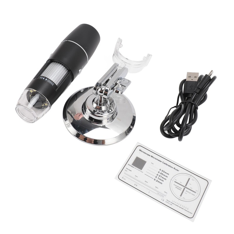 Wireless Digital Microscope 0 to 1000X 8 LED Lights Portable