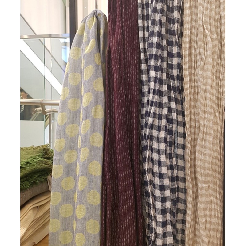 Dal Dahl Baltic Linen Shawl Scarf_Big Purple