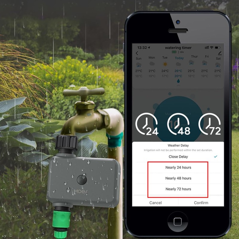 DollaTek WiFi Sprinkler Valve for Automatic Watering System Remote Control