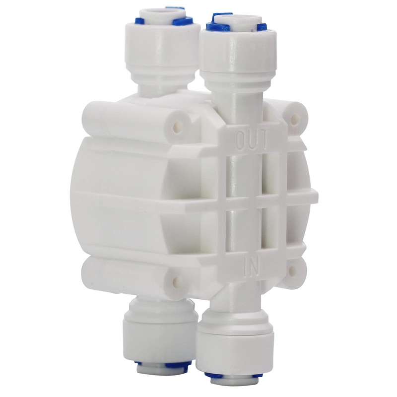 DIGITEN 1/4" Automatic Shut-Off Valve with Quick-Connect Fittings For RO
