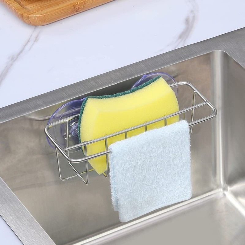 TESOT Sink Caddy Sponge Holder for Kitchen Sink Dish Cloth
