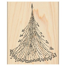 Penny Black 4267K Sparkling Christmas Wood Mounted Rubber Stamp