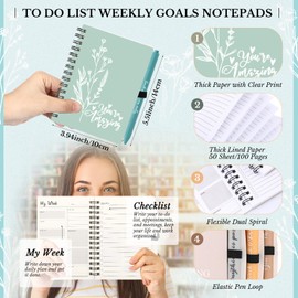 Resurhang 20 Sets 40 Pcs Inspirational Aesthetic Spiral Notebooks with Ballpoint Pens 4x6 Small Pocket Spiral Journal Motivational Appreciation Thank You Gifts for Students Back To School, Earth Tone