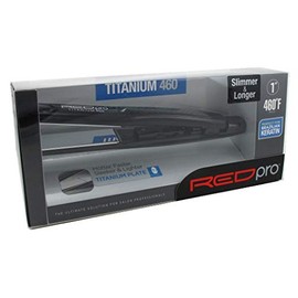 Red By Kiss Ceramic Tourmaline Professional Flat Iron – 1” Hair Straightener with Temperature Control up to 450°F, Anti-Frizz & Heat Damage Protection, Smooth, Frizz-Free Results