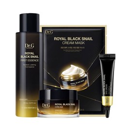 Dr.G [Gift Set/Tan] Dr. G Royal Black Snail Special Set Essence 165ml + Cream 50ml + Eye Cream 10ml + Mask Pack 1ea 3473925 / [선물세트/탄]닥터지 로얄 블랙스네일 스페셜 세트 에센스165ml+크림50ml+아이크림10ml+마스크팩1ea 3473925