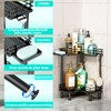 HapiRm Corner Shower Caddy Standing - 2 Tier Shower Organizer
