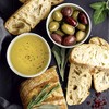 20 napkins, bread and olives, food, kitchen, table decoration, 33