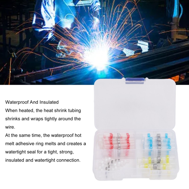 50PCS Solder Seal Wire Connector Waterproof Pressure Free Quick Splice