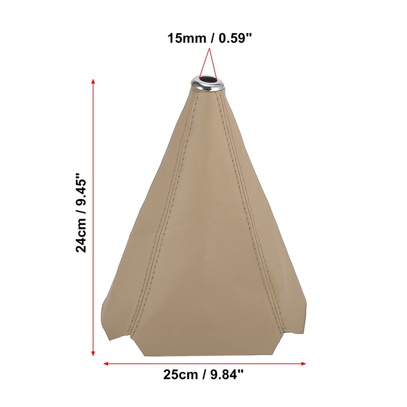 X AUTOHAUX Universal Car PU Leather Shift Boot Cover Dustproof