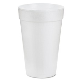 Dart 20J16 3.7" Top & 2.4" Bottom Diameter, 6.1" Height, Big Drink Foam Cup, 20 oz, (1 Pack of 25)