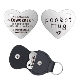 Guqqeuc Colleague Coworker Leaving Gifts for Colleagues Women Men Work Bestie Farewell Goodbye Gifts for Co Worker New Job Gifts for Co-worker Best Friend Retirement Gift for Coworker Pocket Hug Gift