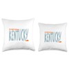 Whyitsme Design Elizabethtown Kentucky, KY Souvenir Throw Pillow, 16x16, Multicolor