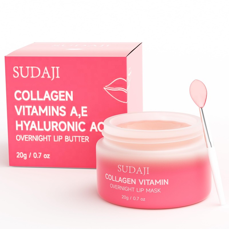 SUDAJI Collagen Lip Mask, Hydrating Lip Balm, Lip Moisture with