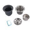 Drain Kit for Kitchen Sink, Expandable Flexible Double Hose Drain
