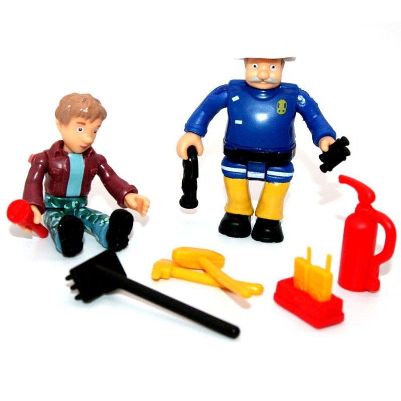 Simba Derek & Steele Fireman Sam Game Figures Set Toys