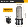 sourcing map Diamond Finger Shaped Milling Bit 20mm 2 Holes