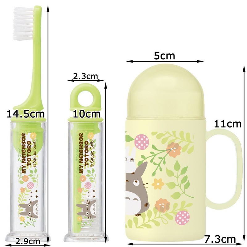 スケーター(Skater) デンタルケース付 立つ ジョイント 歯ブラシ 毛の硬さ普通 14.5cm となりのトトロ ジブリ TRKS1-A