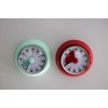 Magnetic Kitchen Timer|Vintage-Style Manual Twist Kitchen Timer|Metallic Kitchen Timer (Red)