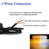 KaiDengZhe 4Pcs 6LED Amber&White Sync Feature Emergency Warning Light Beacon