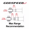 Godspeed Adjustable Rear Traction Rods Arms Kit 2Pc For 13-20