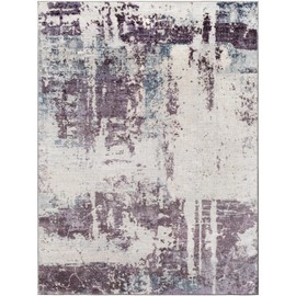 Surya Modern Jefferson Washable Area Rug, 2'7" x 4' (3' x 4'), Purple/Multi