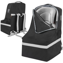 IBVIVIC Car Seat Travel Bag Heavy Duty Car Seat Bag For Airplane Gate Check Car Seat Travel Bag With Shoulder Strap