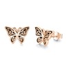 Twoowl Butterfly Stud Earrings 925 Sterling Silver Celtic Butterfly Earrings
