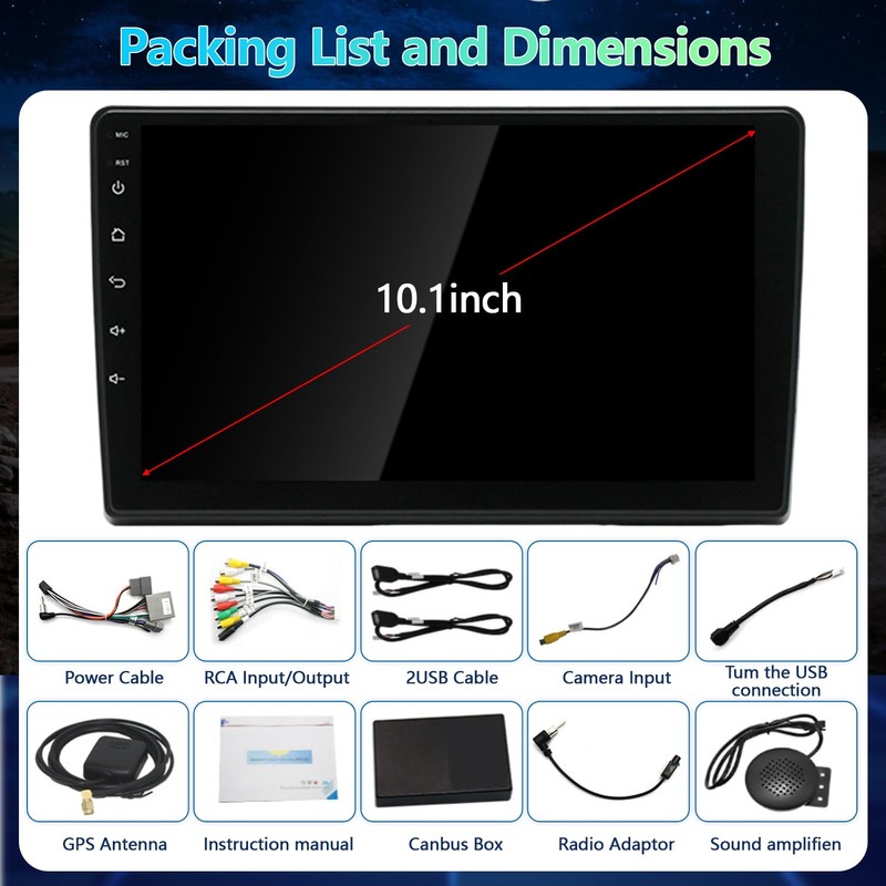 10 Inch Car Radio for Chevy Silverado GMC Sierra 2007