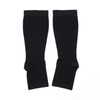 Supporting open toe calf compression band swelling management compression stockings