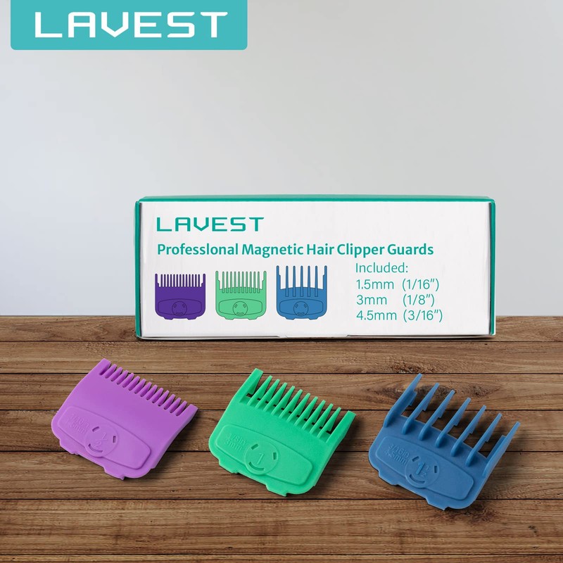 Magetic Clipper Guards Set Compatible with Most Wahl Clippers, Color