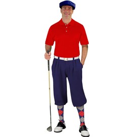 Golf Knickers Start-in-Style Traditional (Plus Fours) Outfit for Men - Navy - Size 34