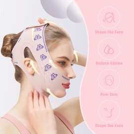 Double Chin Reducer Double Chin Eliminator.V-Slimming Bandage, Breathable, skin-friendly, comfortable V-Slimming Bandage for contour lifting and face contouring. Reusable for both men and women.
