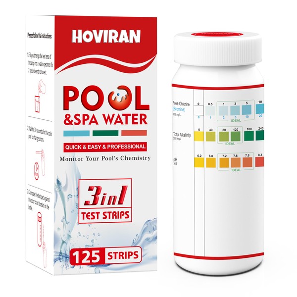 Pool Test Strips 3 in 1 Spa Test Strips for